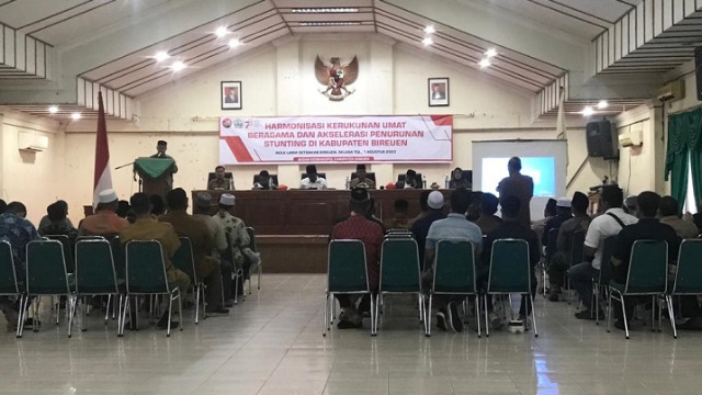 Kesbangpol Bireuen Sosialisasikan Harmonisasi Kerukunan Umat Beragama dan Akselerasi Penurunan Stunting
