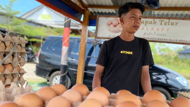 Harga Telur Ayam Ras di Banda Aceh Stabil