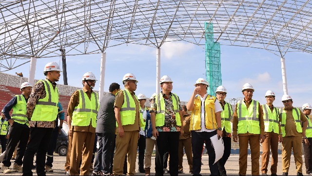 Pemerintah Tinjau Kesiapan Venue PON di Stadion Lhong Raya
