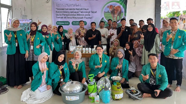 FKH USK Latih Peternak Aceh Besar Buat Larvasida dari Daun Kecombrang