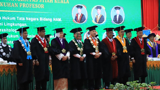 USK Aceh Kukuhkan Lima Profesor Baru, Berikut Nama Namanya