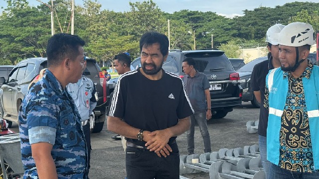 Material Tower Pengganti untuk Pemulihan Kelistrikan Tiba di Aceh