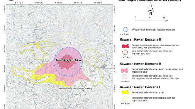 Gunung Bur Ni Telong Bener Meriah Siaga, Warga di Desa ini Diimbau Mengungsi