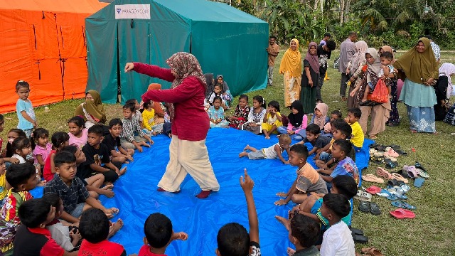 Kolaborasi Internasional: UBBG Aceh Gelar Trauma Healing di Aceh Utara