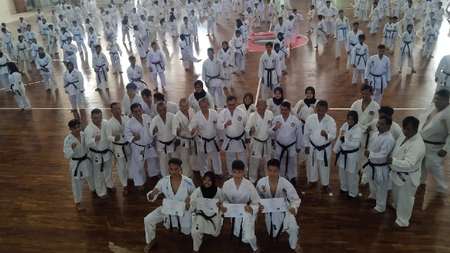 Ratusan Karateka Ikuti Ujian Kenaikan Tingkat Wadokai Aceh