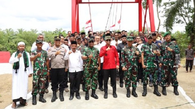 Jembatan Penghubung Desa di Aceh Barat Selesai Direhab