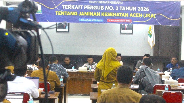 DPRA Desak Pemerintah Aceh Cabut Pergub JKA Nomor 2 Tahun 2026
